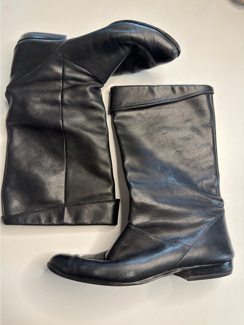 Nine West Vintage Black Leather Boots